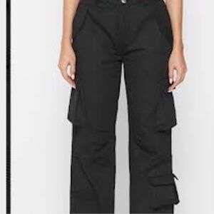 Mid Rise Cargo Pants - Black sz 6 Maniere De Voir | Brand New